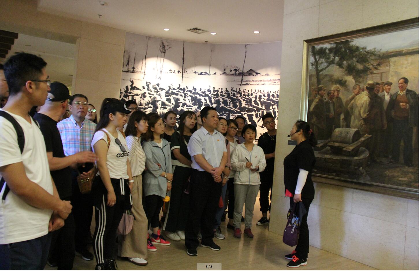 我校全体教工党员赴西柏坡接受红色教育