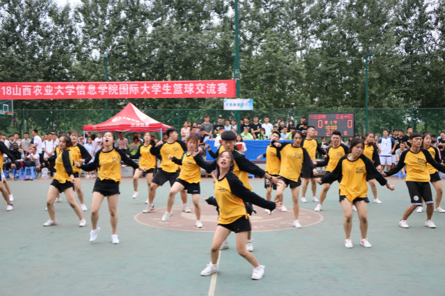 国际大学生篮球交流赛在我校打响