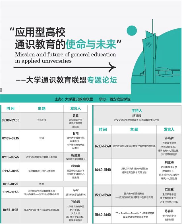 集团通识教育板块受邀参加大学通识教育联盟专题论坛并作报告