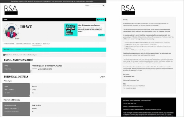 祝贺!我校客座教授吴波博士当选2021英国皇家艺术学会院士(FRSA)