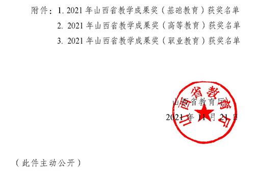 喜讯:我校获两项省级教学成果奖