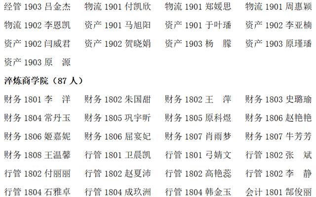 信息学院2021年5月拟组织发展推荐对象公示