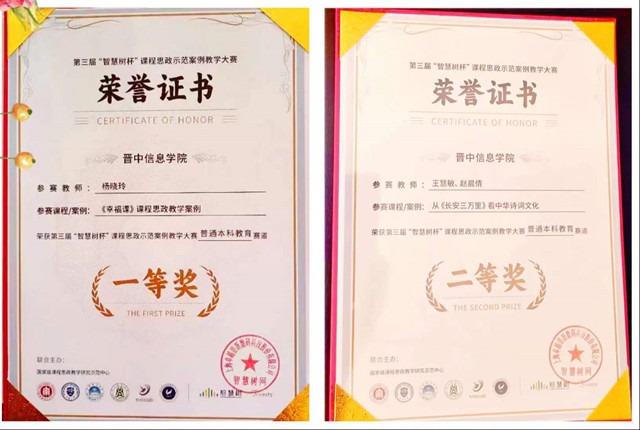 我校远景学院教师在全国第三届“智慧树杯”课程思政示范案例教学大赛荣获佳绩