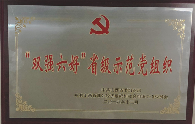 我校党委荣获“双强六好”省级示范党组织光荣称号
