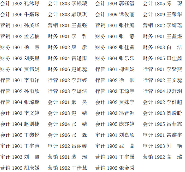 信息学院2021年5月拟组织发展推荐对象公示