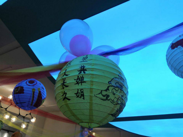 【献礼70周年】三达书院与智能工程学院举办“我和我的祖国”花灯展