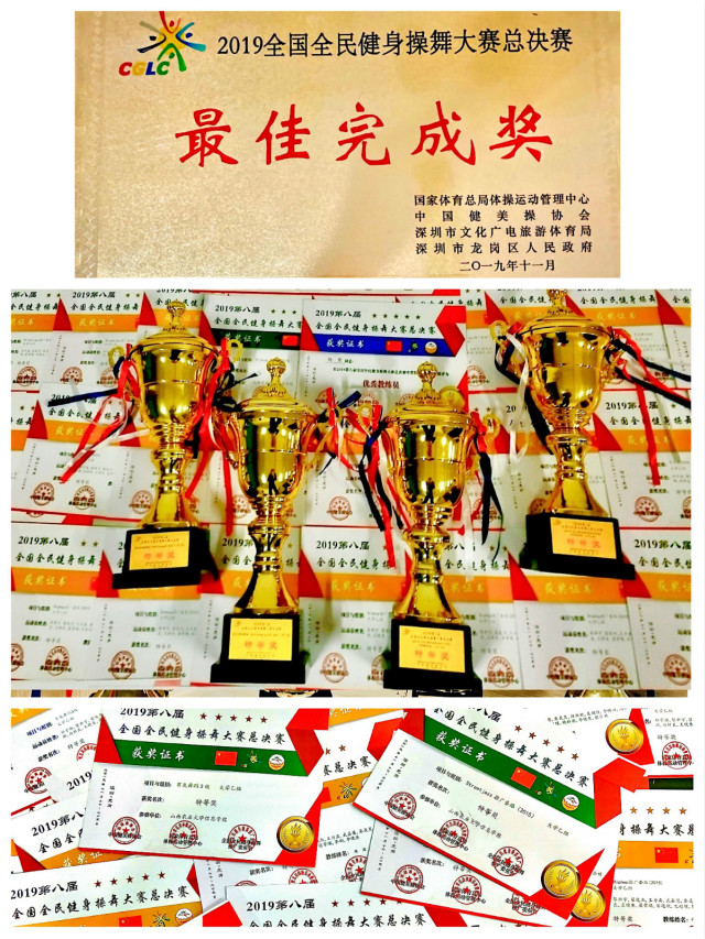我校在国内最高水平健美操大赛中荣获多项特等奖